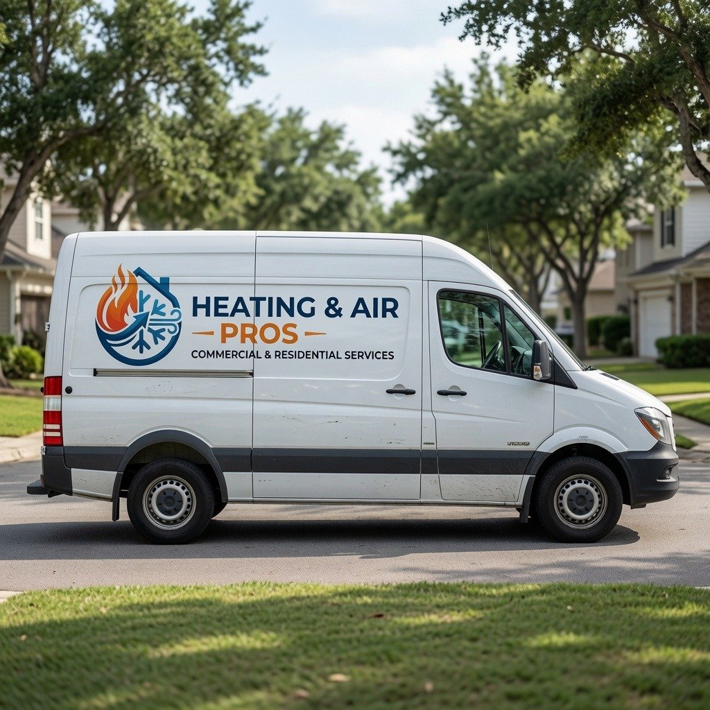 Heating and Air Pros service van for HVAC repair and installation